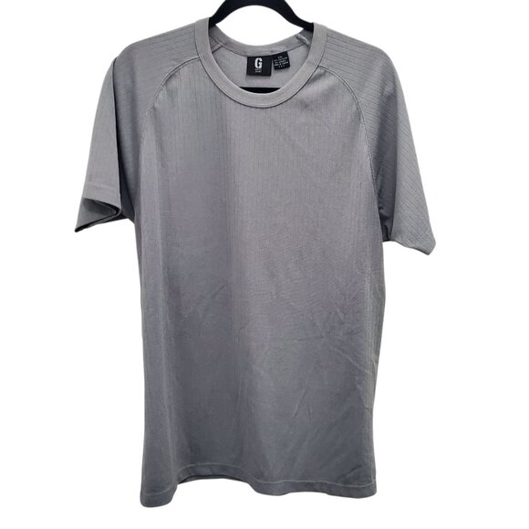 Guess Jeans Men's Vintage 90s Gray Ribbed Knit Crew Neck Short Sleeve Tee Sz XXL - Picture 1 of 5